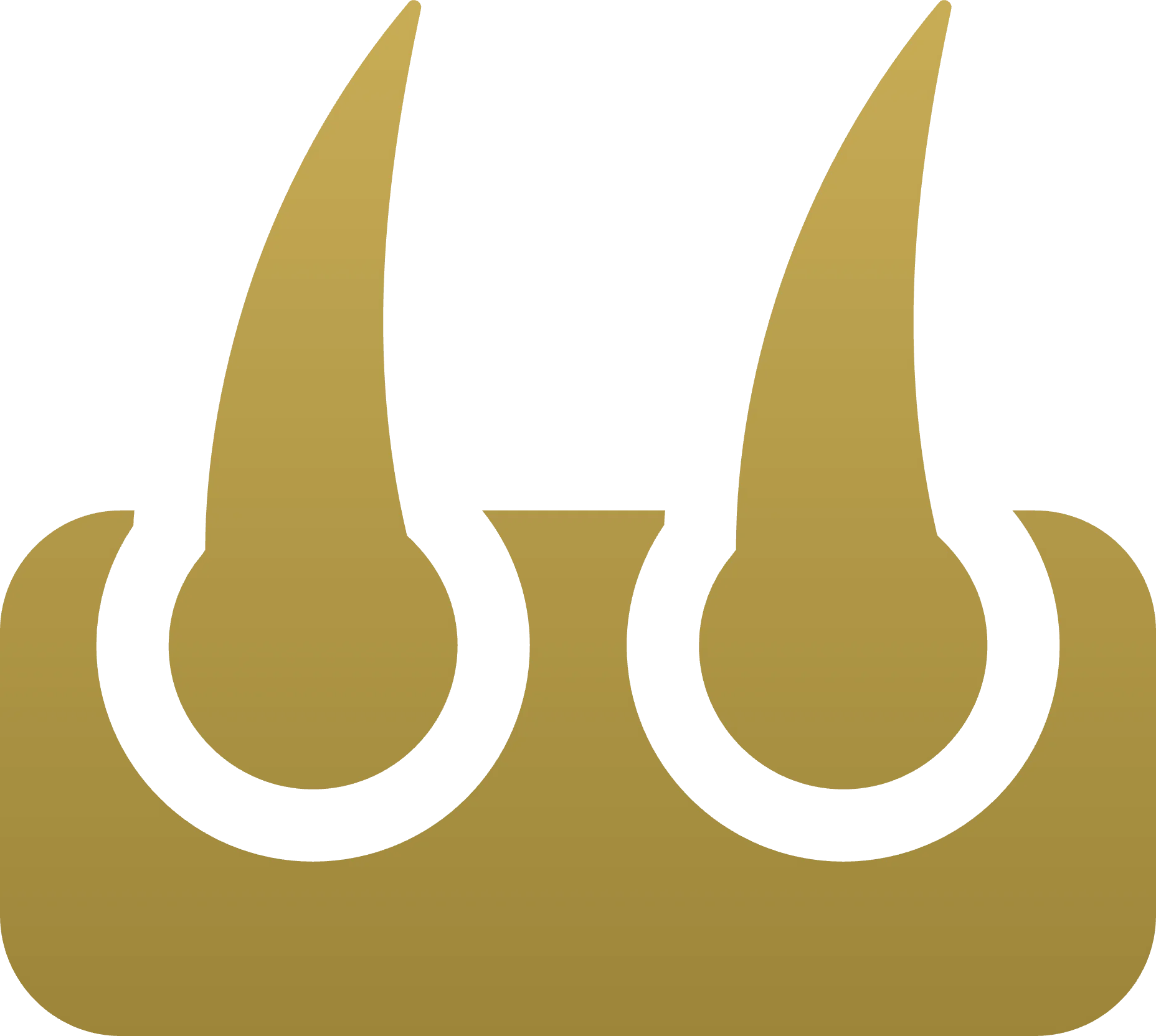 Icon for hair type — straight to wavy hair